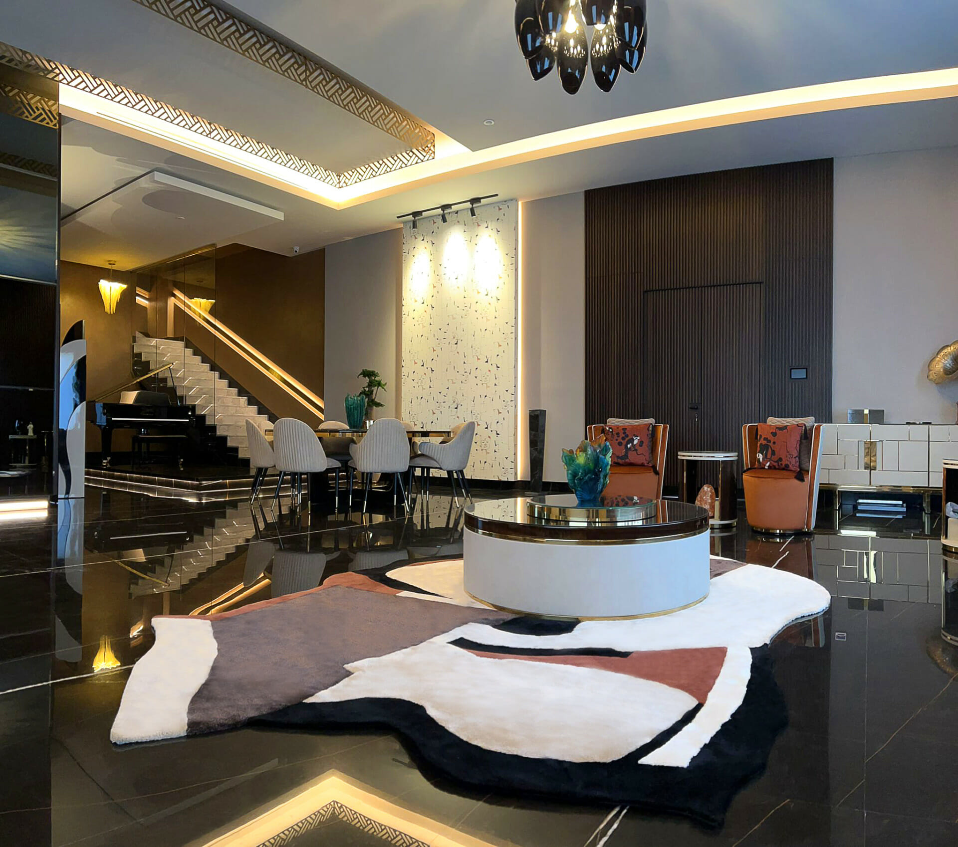 Luxury Home Design With A Stunning Rug