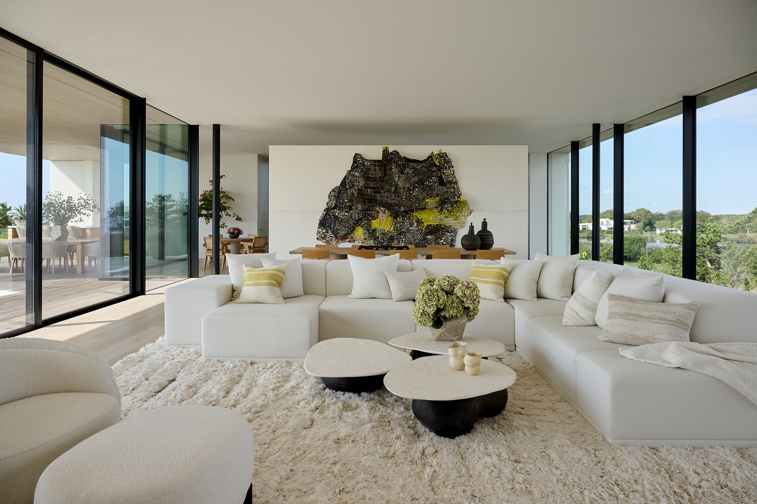 Living Room Of Kelly Behun ´S Southampton Beach House Project