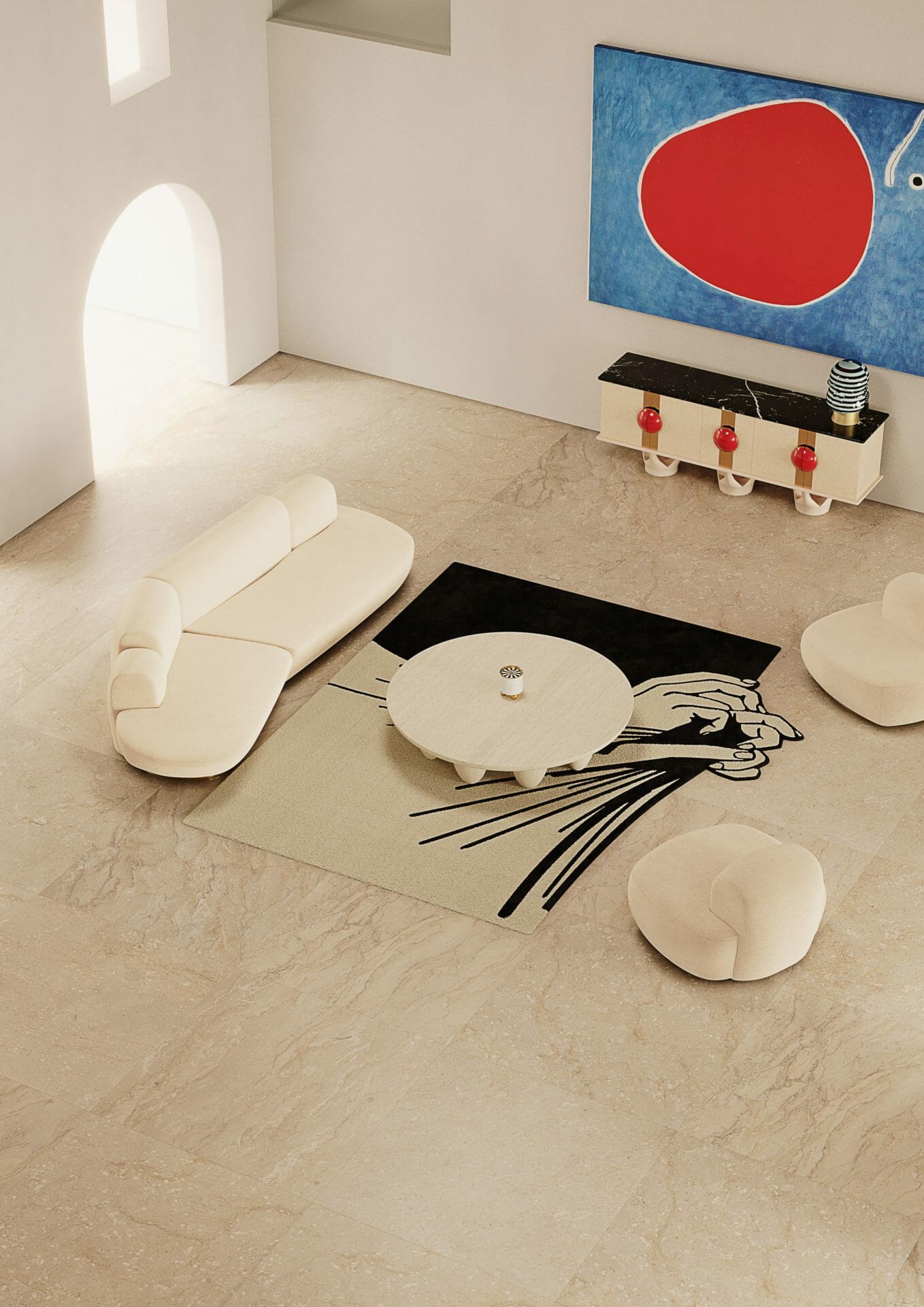 Neutral Rugs — Sandy & Cream Area Rugs