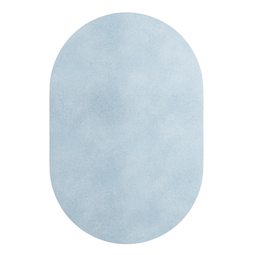 Tapis Oval Light Blue 12