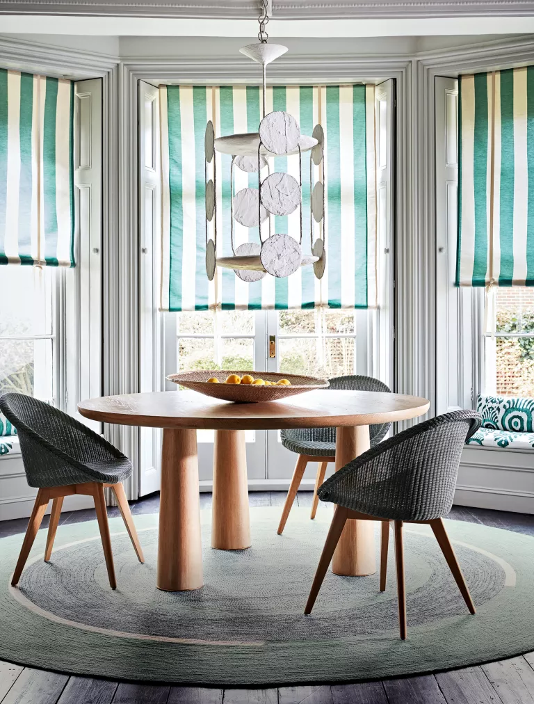 Dining Room Decor With A Circular Rug Styling Katrin Cargill / Photograph Jon Day