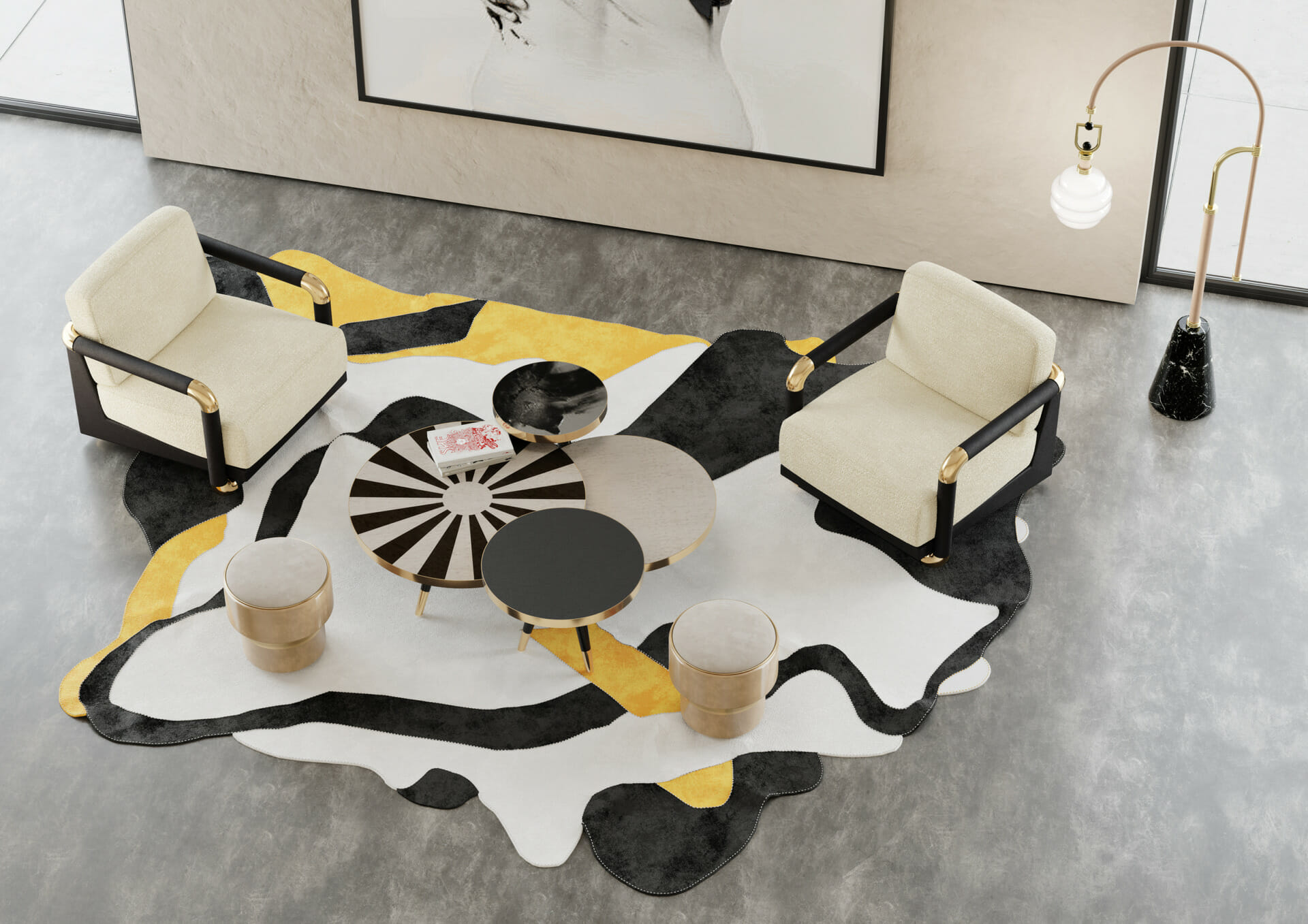 Abstract Rug By Tapis