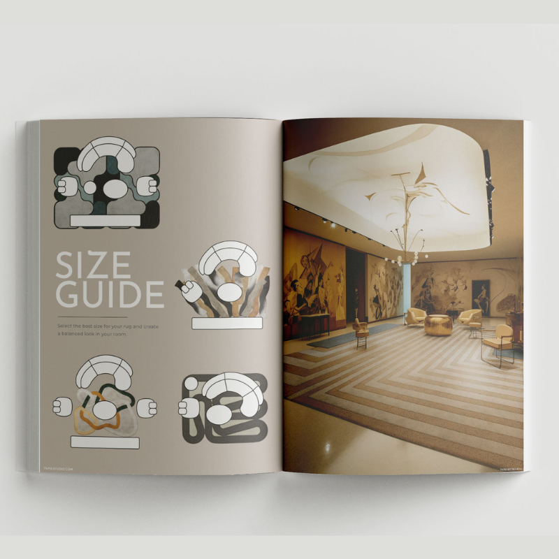 EBOOK LIVING IN MOTION — Living Room Rug Guide