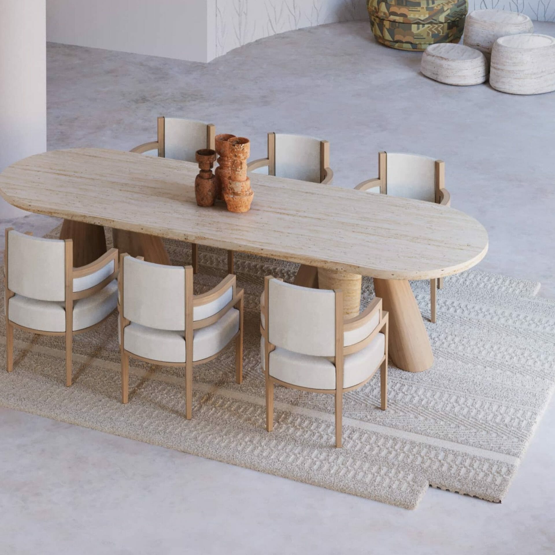 Dining Room With Neutral Tones